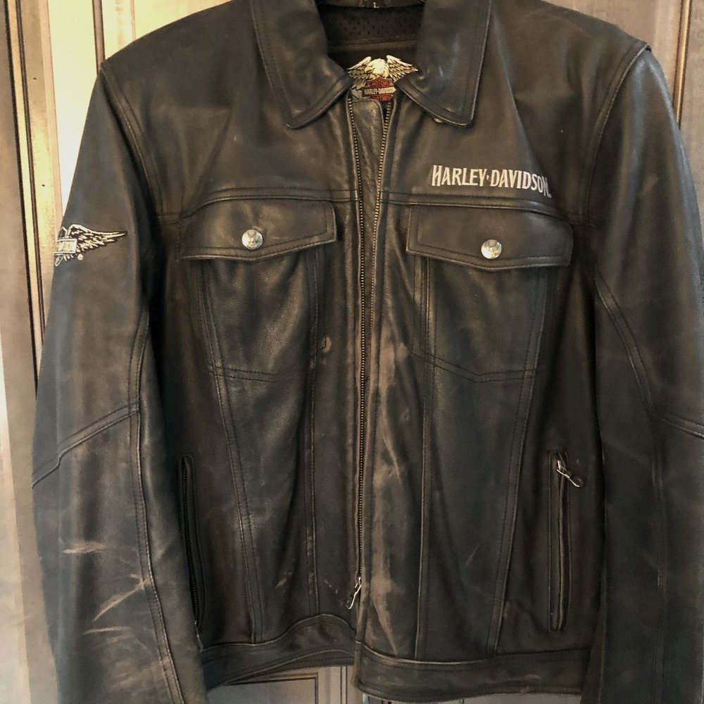 Men's HARLEY DAVIDSON Leather Biker Jacket